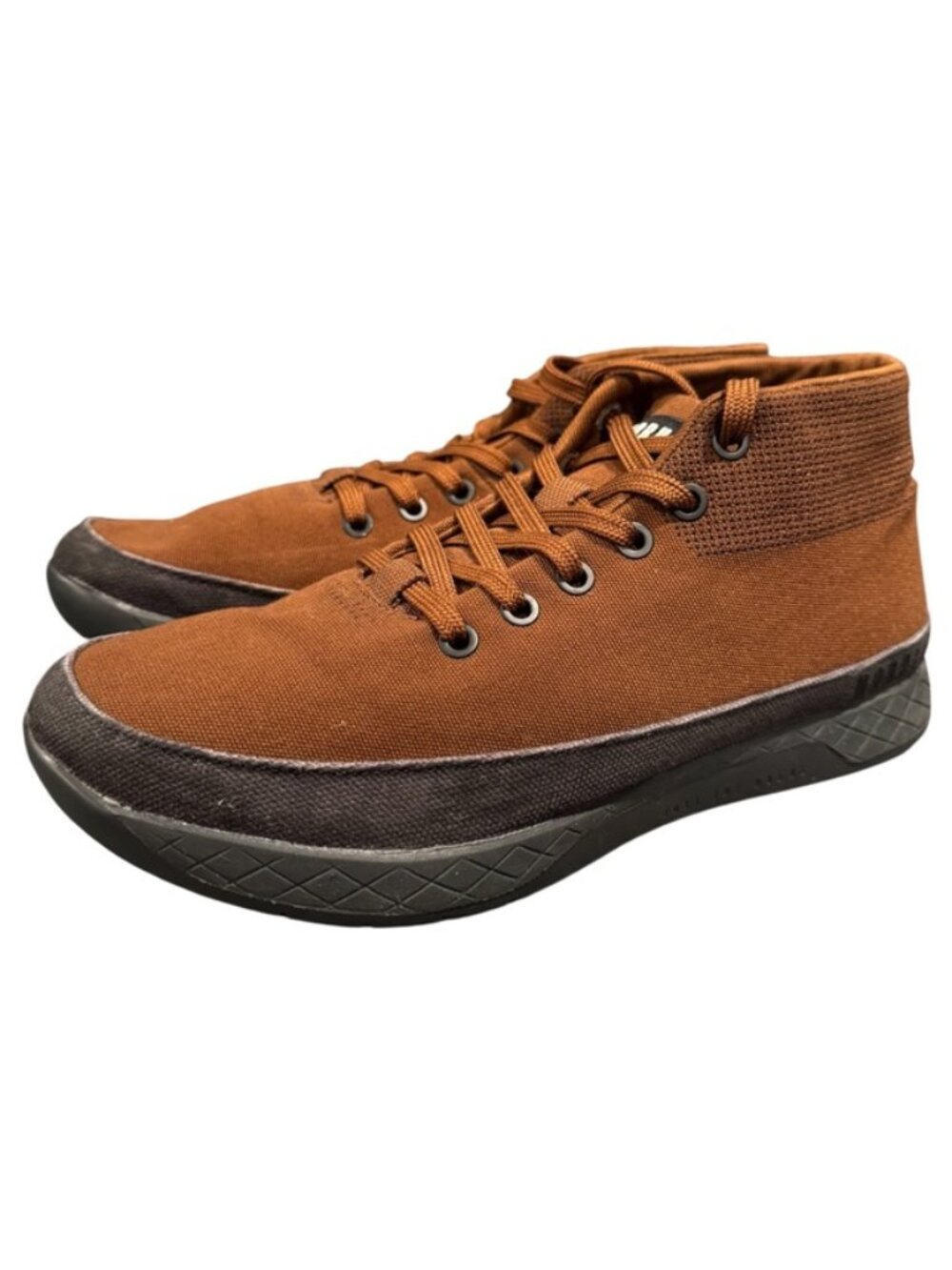 NOBULL Canvas Mid Trainers Women’s 9 Men’s 7.5 Brown CrossFit Training Shoes